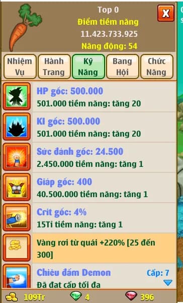 nội tại vàng skill đệ đẹp 6